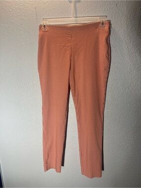 a new day Orange Gingham Slim-Leg Pants